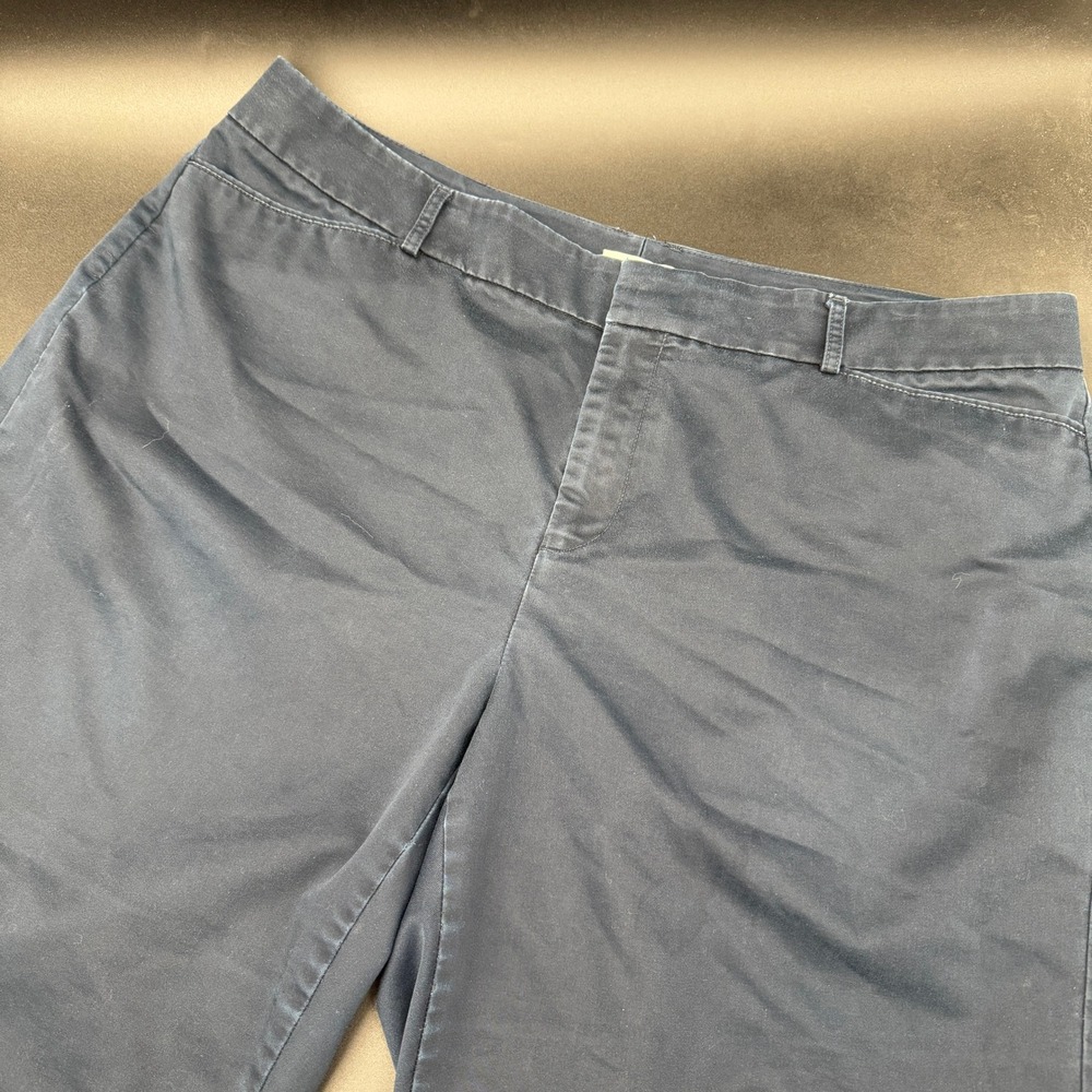 Dockers Capri‎ Flat Front Chino Navy Women's Plus Size 18